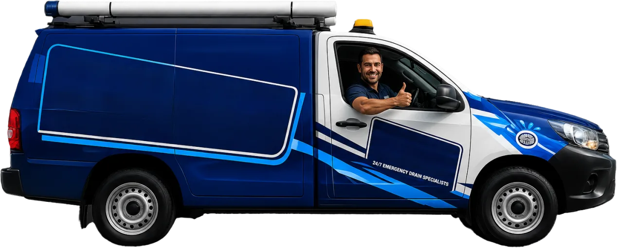Service van on its way to a Meadowbank job