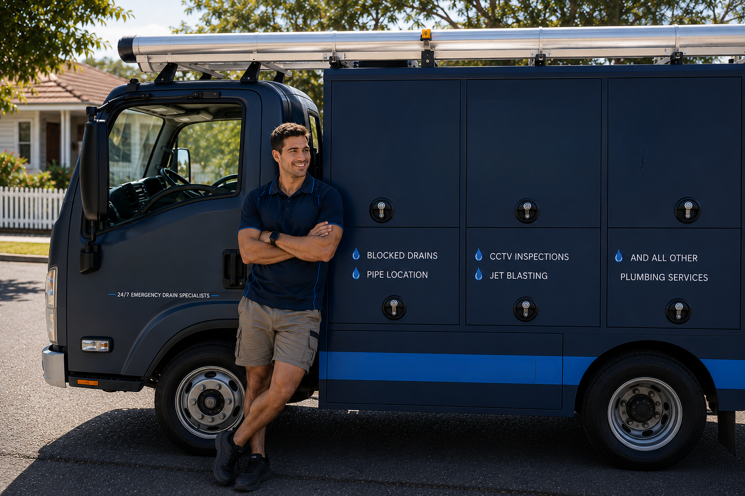 Plumber with Meadowbank Blocked Drains van